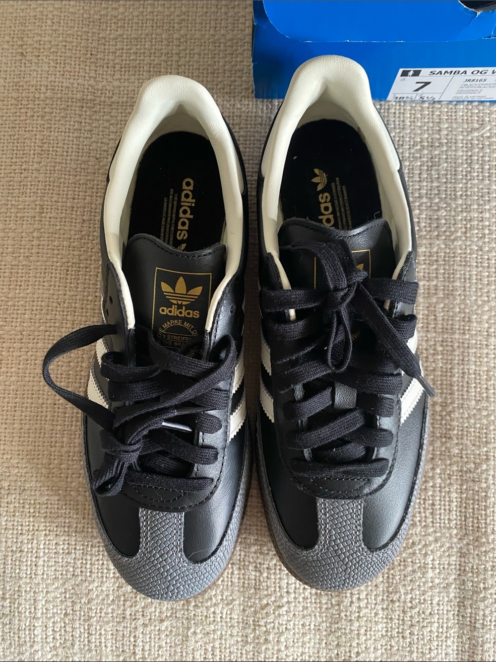 Adidas Samba Sneakers - Black/White/Grey - Picture 3 of 5